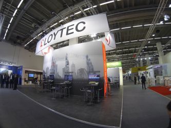 Johannes Richter Messestand Grafik Design Druck Spannwände Montage