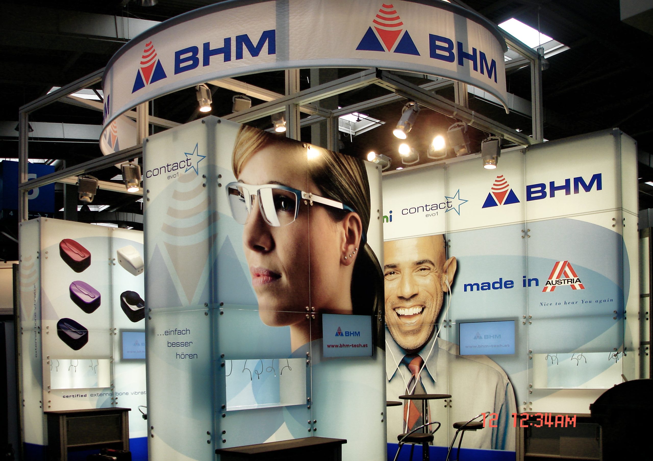 Messestand Grafik Design Druck Spannwände Montage